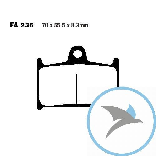 Bremsklotz Sinter HH EBC oder 7873359 - FA236HH