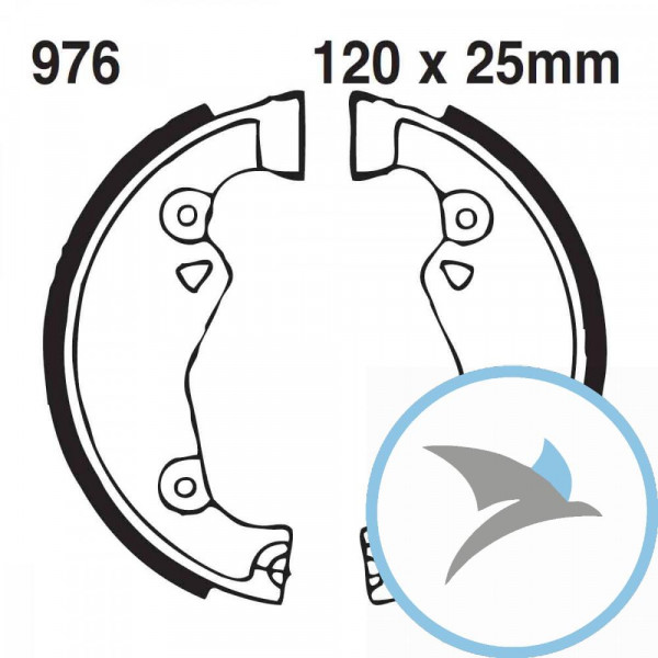 Bremsbacken mit Feder EBC - 976