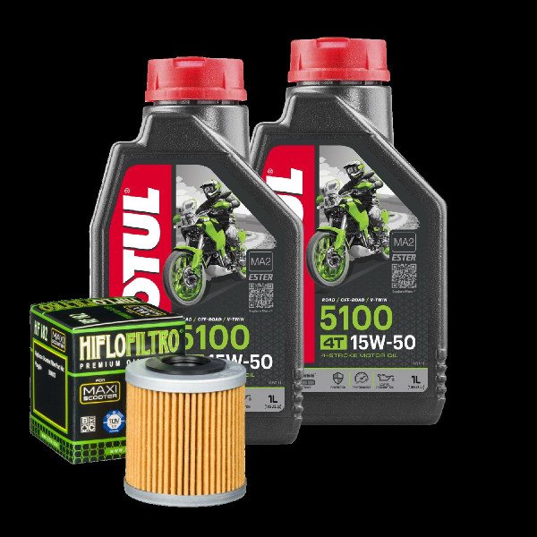 Piaggio Beverly 350 ie Sport Touring Service Kit Öl Motul 5100 15W50 Ölfilter