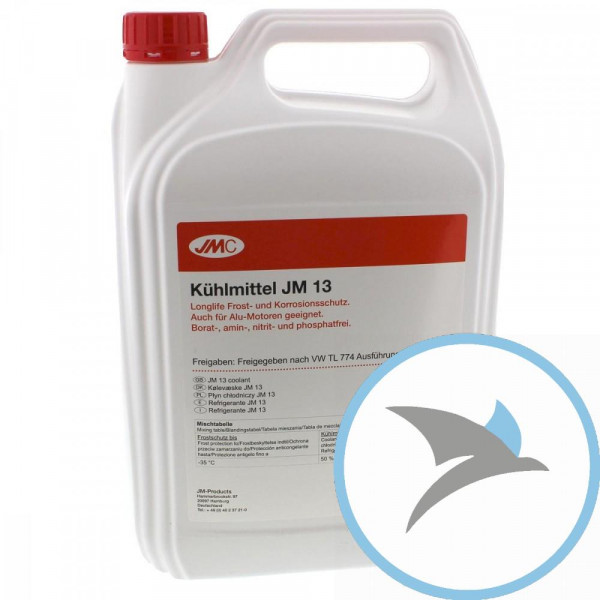 Kühlmittel JM 13 5 Liter mit Frostschutz rot/VIOLETT - JMC3100224