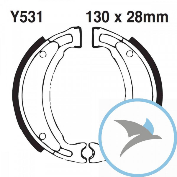 Bremsbacken mit Feder EBC - Y531