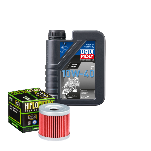 Suzuki AN 125 Service Kit Ölwechsel Öl LIQUI MOLY 10W-40 Ölfilter