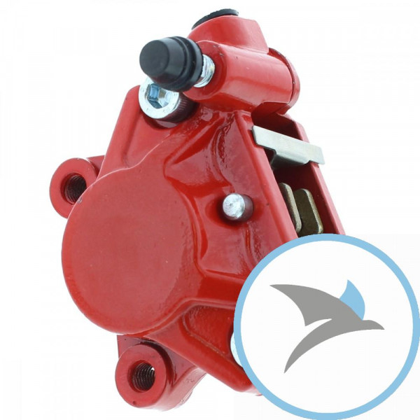 Bremssattel hinten rot