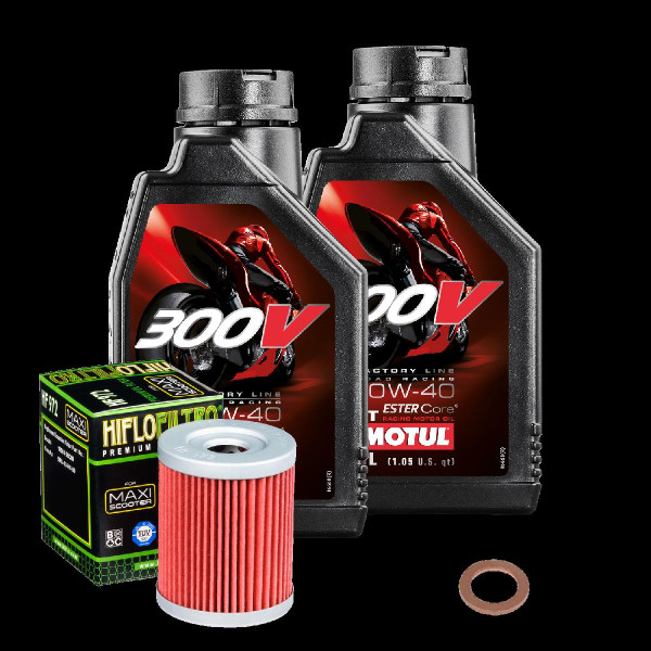 Suzuki AN 400 Burgman Service Kit Ölwechsel Öl Motul 300V 10W40 Ölfilter