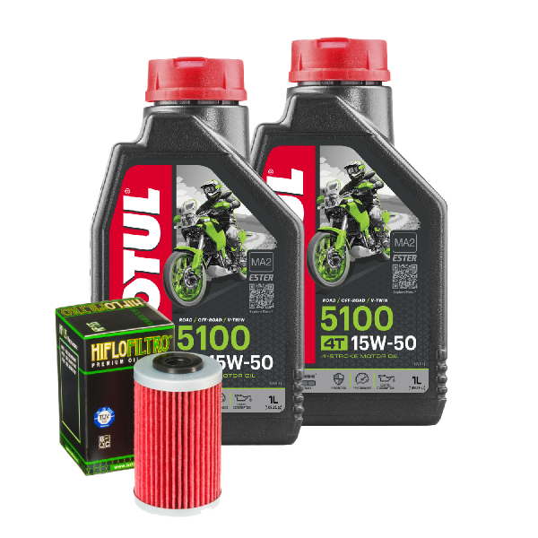 KTM RC 200 ABS Service Kit Ölwechsel Öl Motul 5100 15W50 Ölfilter