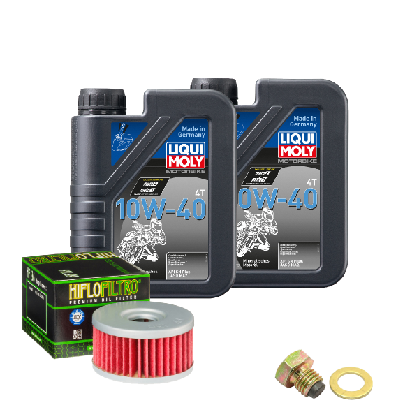 Suzuki GN 250 Service Kit Ölwechsel Öl LIQUI MOLY 10W-40 Ölfilter