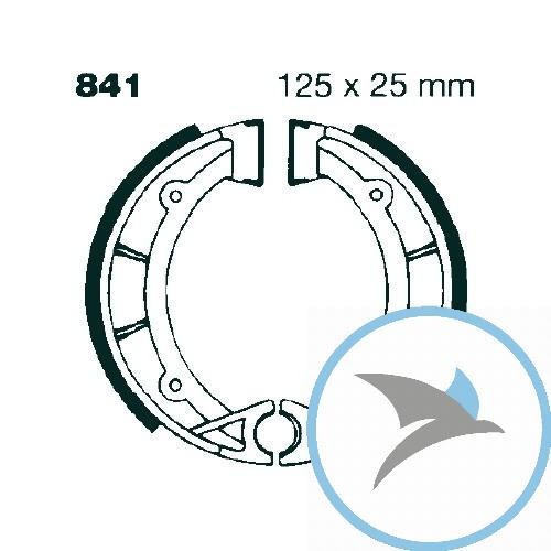 Bremsbacken mit Feder EBC gerillt - 841G