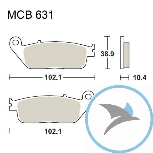 Bremsklotz Sinter Scooter TRW oder 7322670 - MCB631SRM