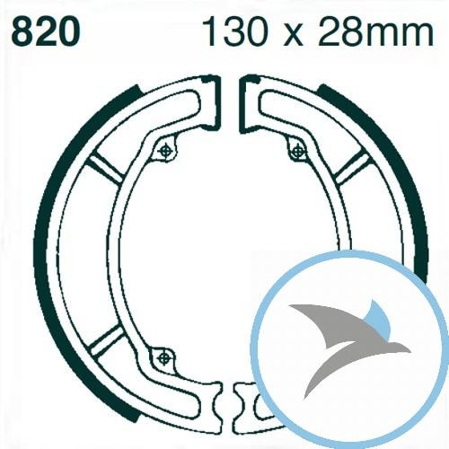 Bremsbacken ohne Feder EBC - 820