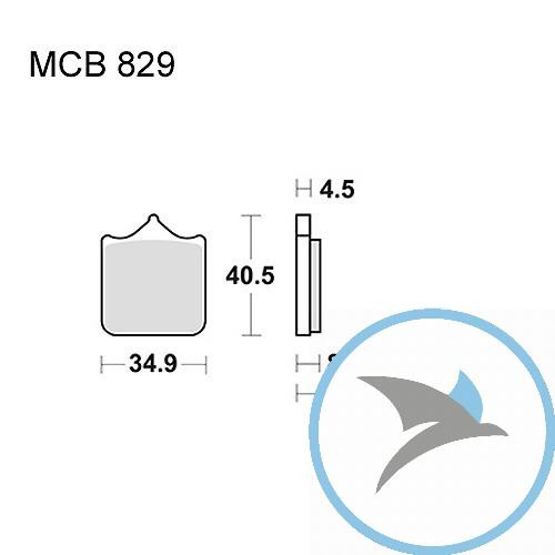 Bremsklotz Sinter SCR TRW - MCB829SCR