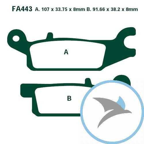 Bremsklotz Sinter R EBC oder 7874878 - FA443R