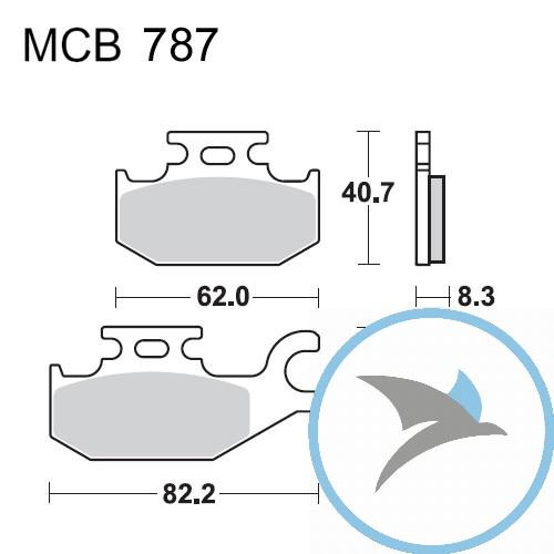 Bremsklotz Sinter SI TRW oder 7322134 - MCB787SI