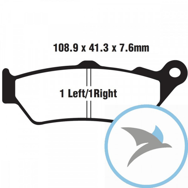 Bremsklotz Standard Scooter EBC oder 7872765 - SFA209/2