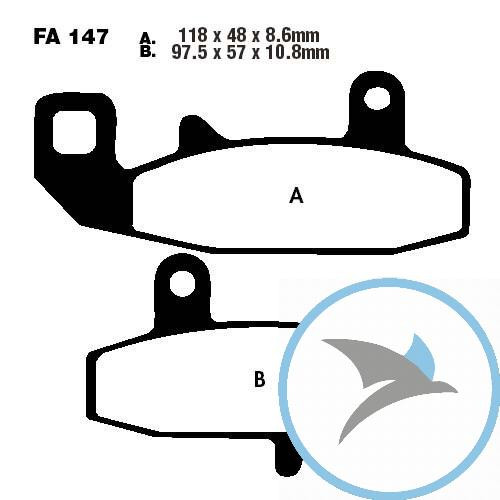 Bremsklotz Standard EBC oder 7872039 - FA147