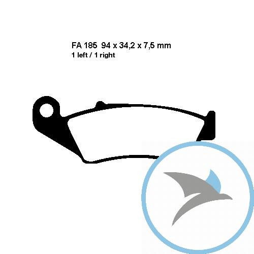 Bremsklotz Standard EBC oder 7872773 - FA185TT