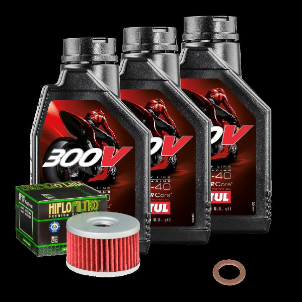 Suzuki DR 650 SEU Service Kit Ölwechsel Öl Motul 300V 10W40 Ölfilter