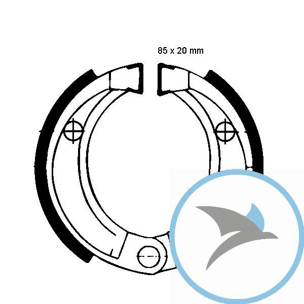 Bremsbacken ohne Feder EBC - H338