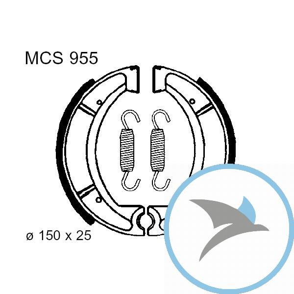 Bremsbacken mit Feder TRW oder 7328222 - MCS955