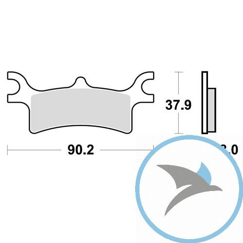 Bremsklotz Sinter SI TRW oder 7325657 - MCB798SI