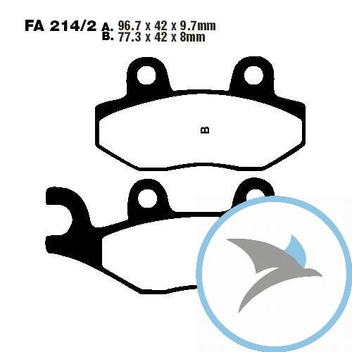 Bremsklotz Standard EBC oder 7871924 - FA214/2