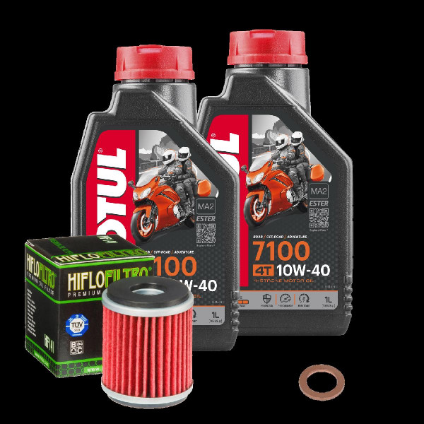 Yamaha XG 250 Tricker Service Kit Ölwechsel Öl Motul 7100 10W40 Ölfilter