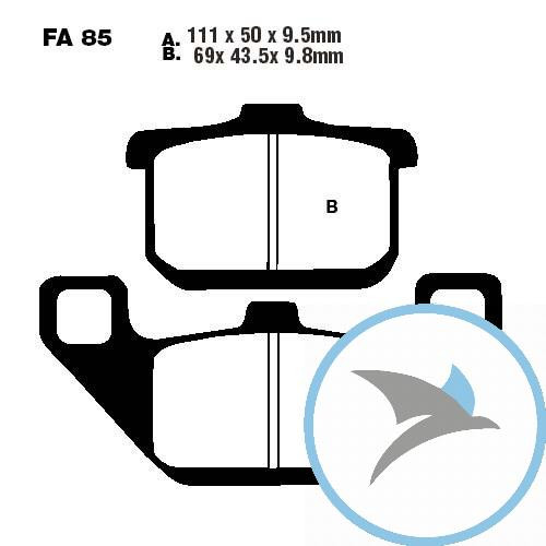 Bremsklotz Sinter HH EBC - FA085HH