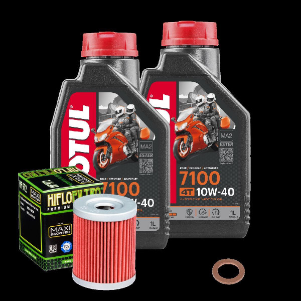 Suzuki AN 400 Burgman Service Kit Ölwechsel Öl Motul 7100 10W40 Ölfilter