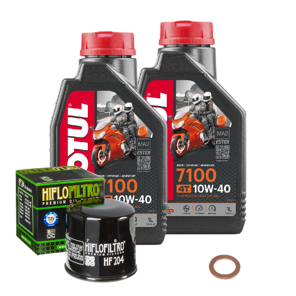 Kawasaki KFX 700 A KSV Service Kit Ölwechsel Öl Motul 7100 10W40 Ölfilter