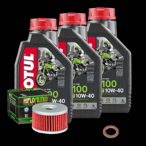 Suzuki DR 650 SEU Service Kit Ölwechsel Öl Motul 5100 10W40 Ölfilter