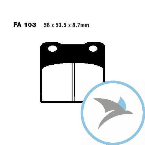 Bremsklotz Sinter HH EBC - FA103HH