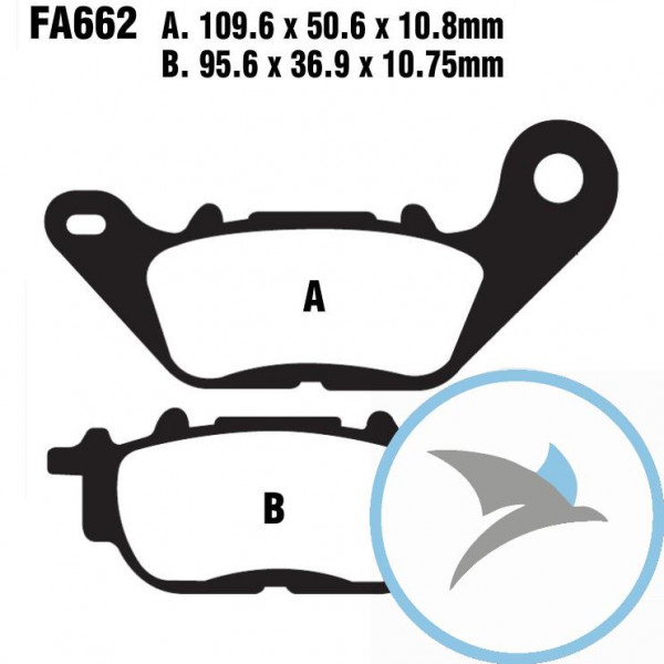 Bremsklotz Semi-Sinter V EBC - FA662V