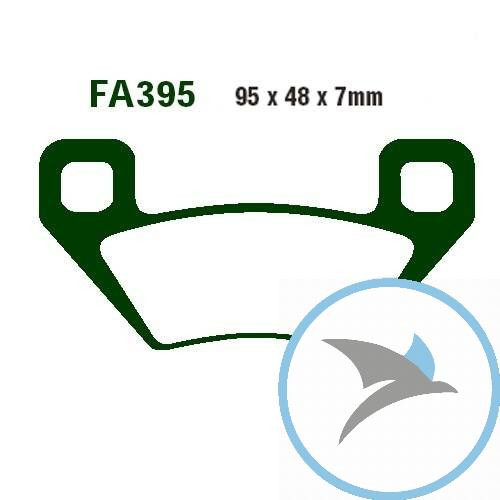 Bremsklotz Sinter R EBC oder 7874449 - FA395R