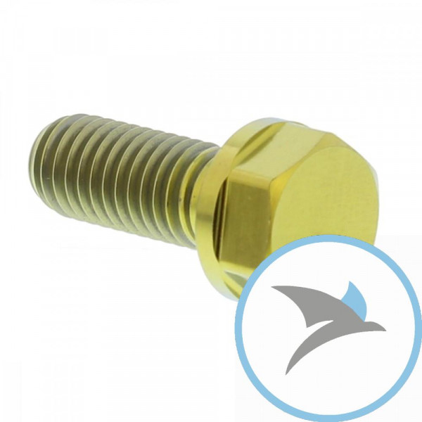 Schraube Bremsscheibe Pro Bolt M8X1.25 mm 20 mm Titan gold - TIDISCDUC40G