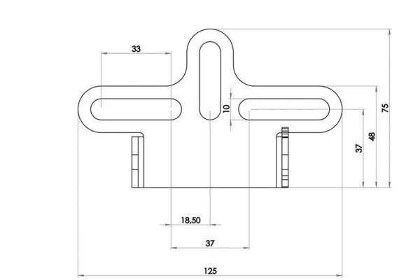 HIGHSIDER Kennzeichenhalter Universal Typ 6