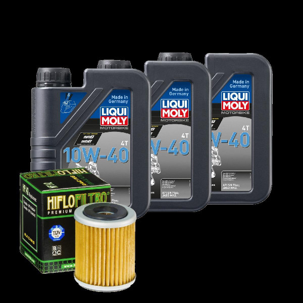 Yamaha YFM 350 XM Warrior Service Kit Ölwechsel Öl LIQUI MOLY 10W-40 Ölfilter