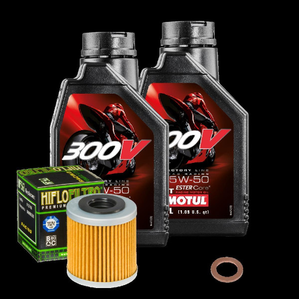 Husqvarna SMS 630 ie Service Kit Ölwechsel Öl Motul 300V 15W50 Ölfilter