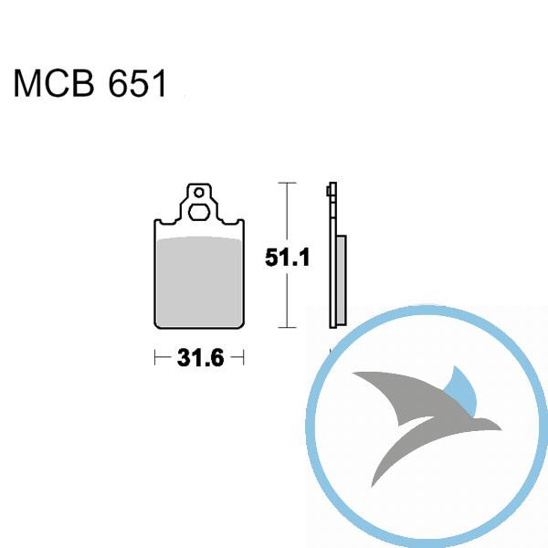 Bremsklotz Scooter TRW oder 7321847 - MCB651EC