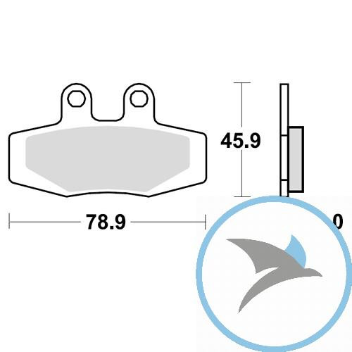 Bremsklotz Standard TRW oder 7374507 - MCB592