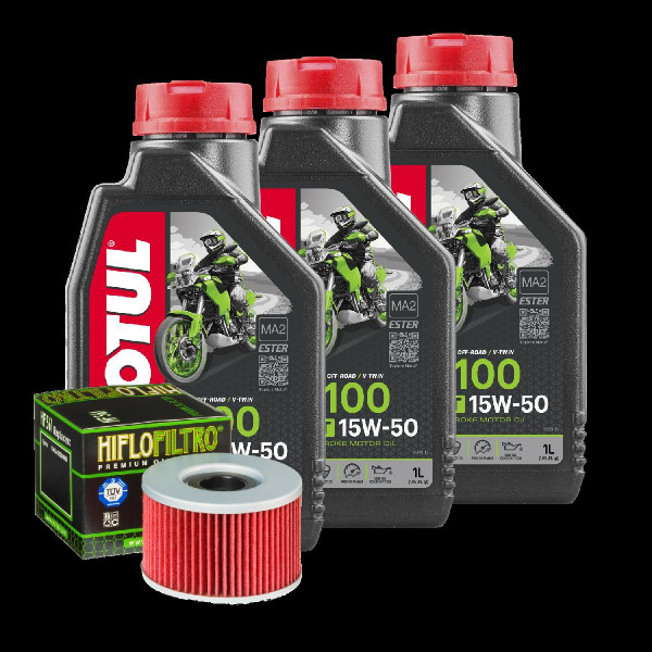 Kymco Venox 250 Service Kit Ölwechsel Öl Motul 5100 15W50 Ölfilter